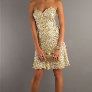 👑⭐️💛Gold cocktail party dress💛⭐️👑